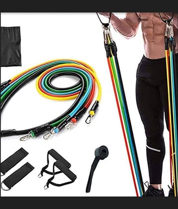 Resistance Bands 11pcs Set Tubes for Fitness-Training Equipment for Arm Leg