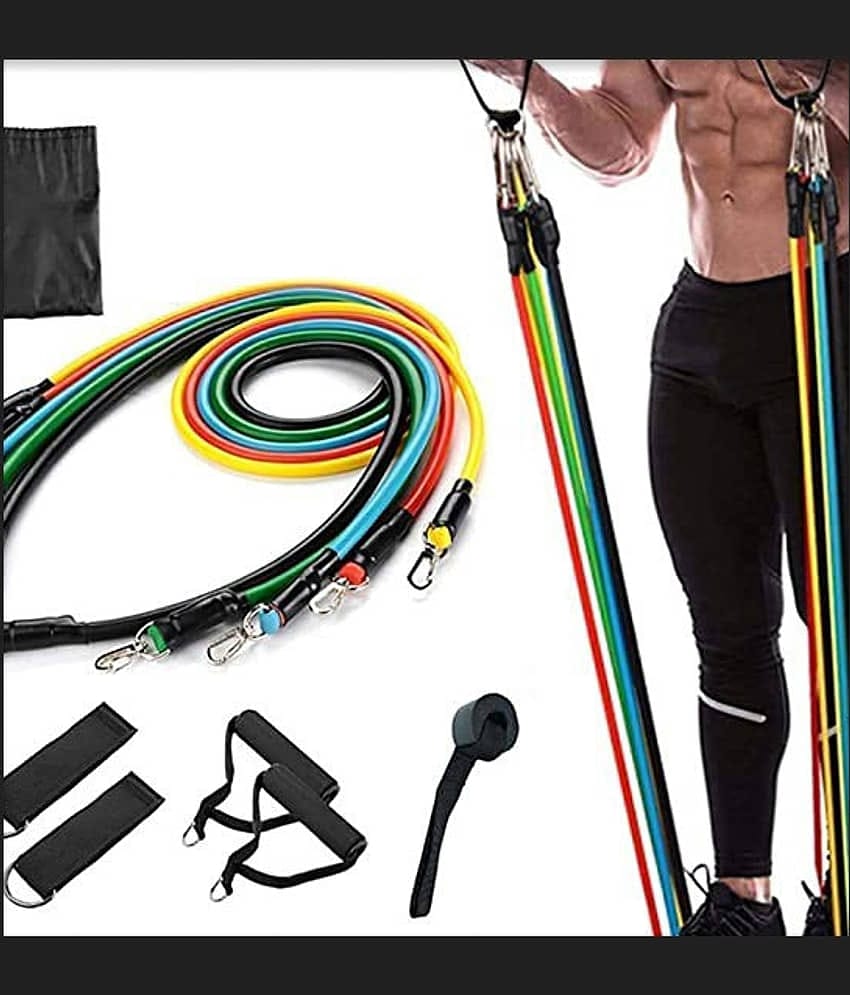 Resistance Bands 11pcs Set Tubes for Fitness-Training Equipment for Arm Leg