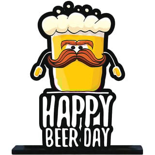 Homeberry Happy Beer Day - Table Decorative Miniature
