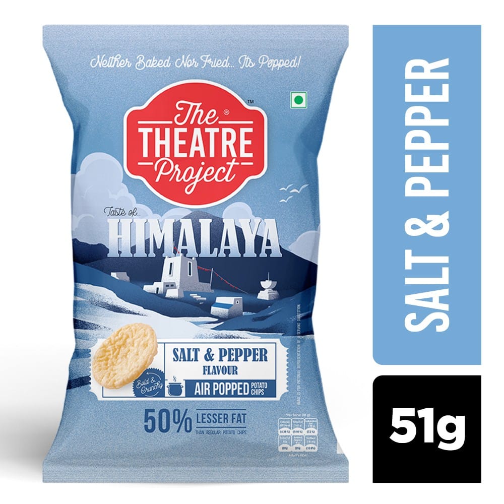 TTP Air Popped Chips - Himalaya Salt & Pepper - 51 gms