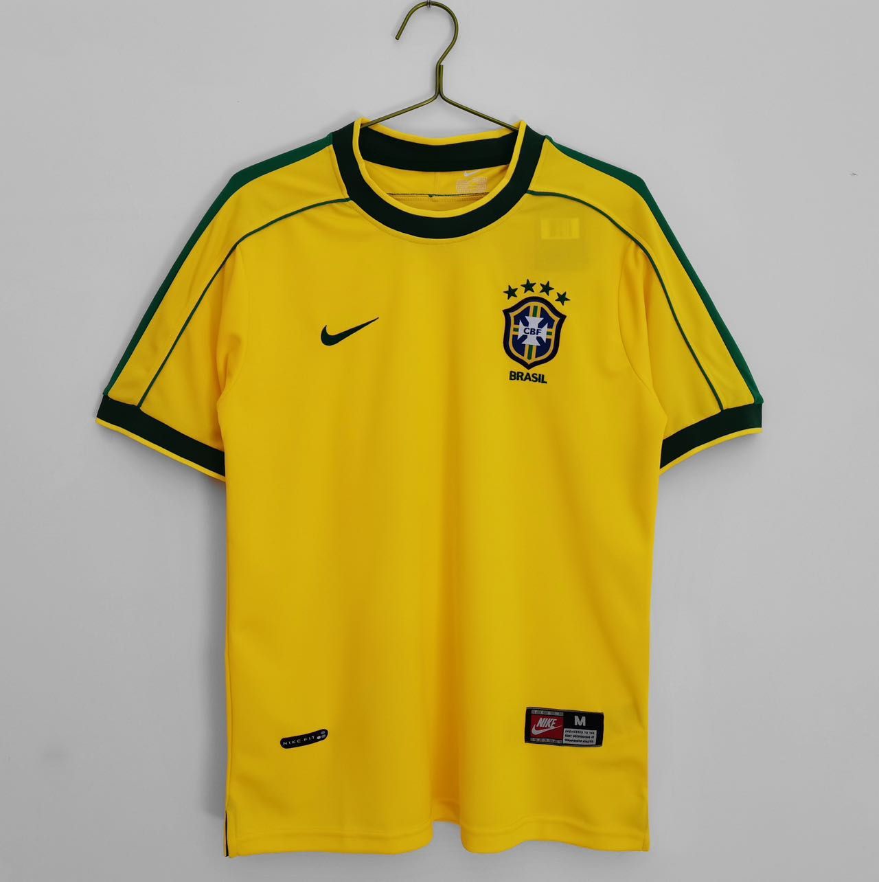 Brazil 1998 Home Retro Jersey-S