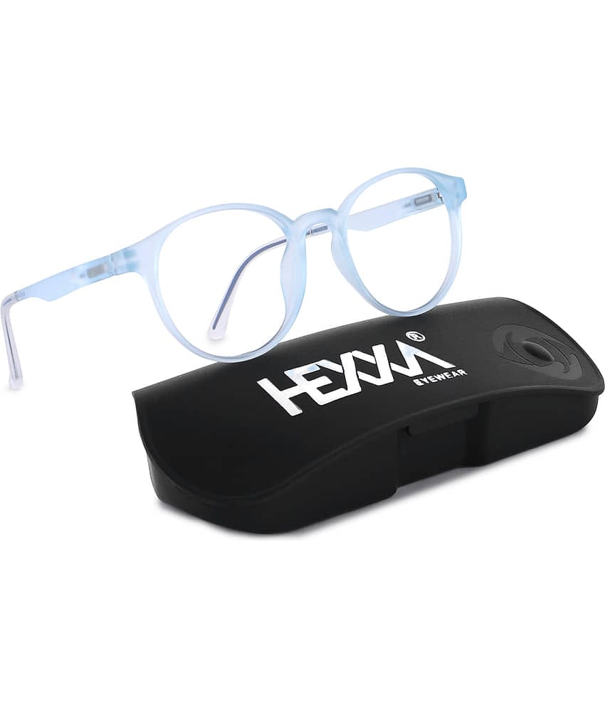 Hexxa Blue Full Rim Round Computer Glasses ( Pack of 1 )