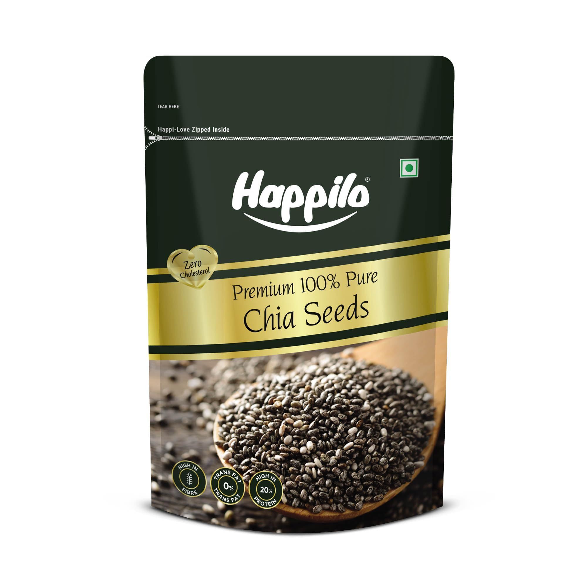 Happilo Premium Raw Authentic Chia Seeds 250g