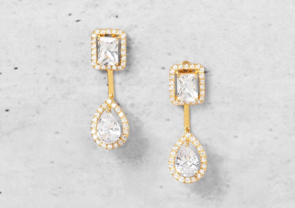 Twin Amore Solitaire Earrings