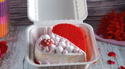 Red Velvet Heart Cake Bento