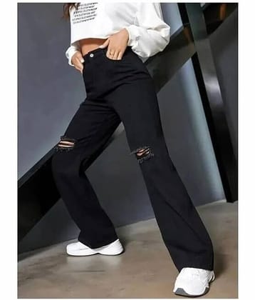 Star4well - Black Denim Regular Fit Women's Jeans ( Pack of 1 )