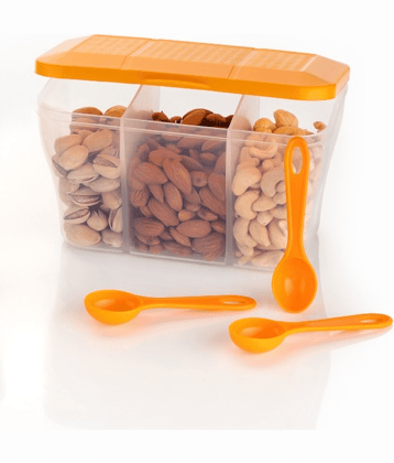 OFFYX - Polyproplene Orange Spice Container ( Set of 1 - 1100 )