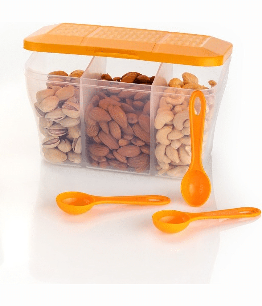 OFFYX - Polyproplene Orange Spice Container ( Set of 1 - 1100 )