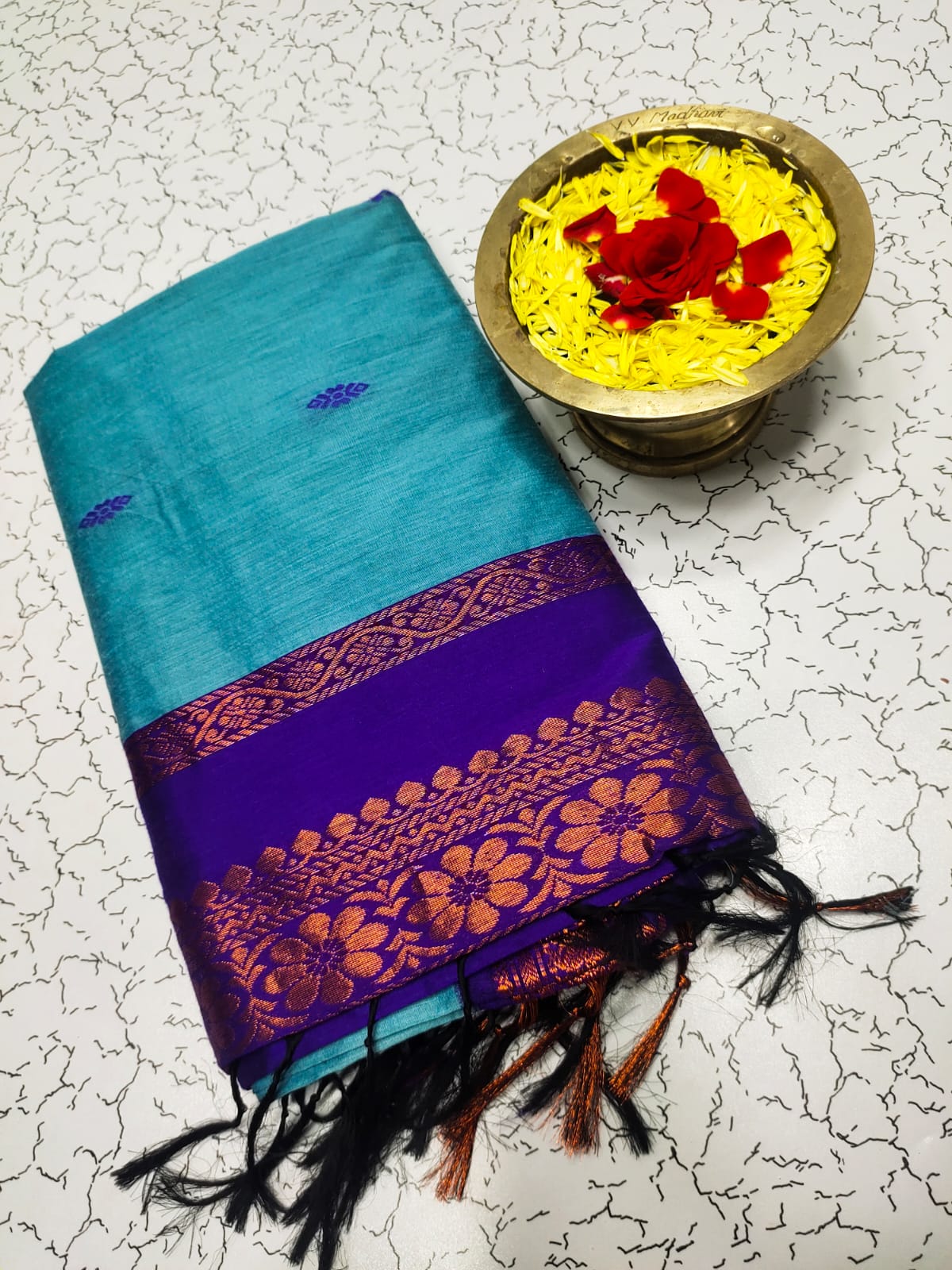 kalyani Pure cotton style saree