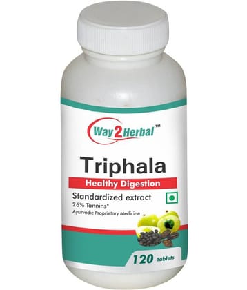Way2Herbal Triphala 120  Tablets 500 mg