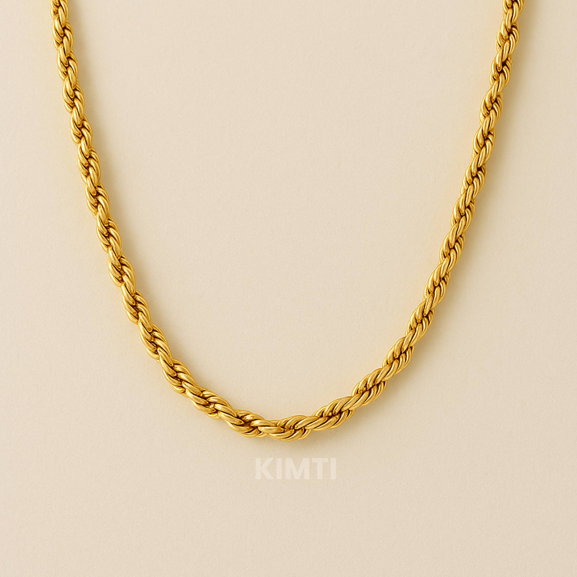 Men-18k Gold Plated Anti Tarnish Everyday Chain