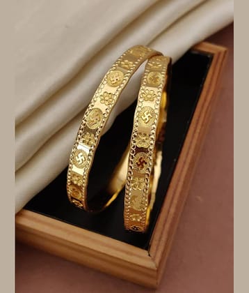 Shivay Fashion Gold Bangle Set ( Pack of 1 )