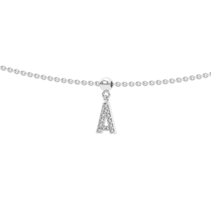 Letter "A" bead charm-Bead Charm + necklace for bead charm