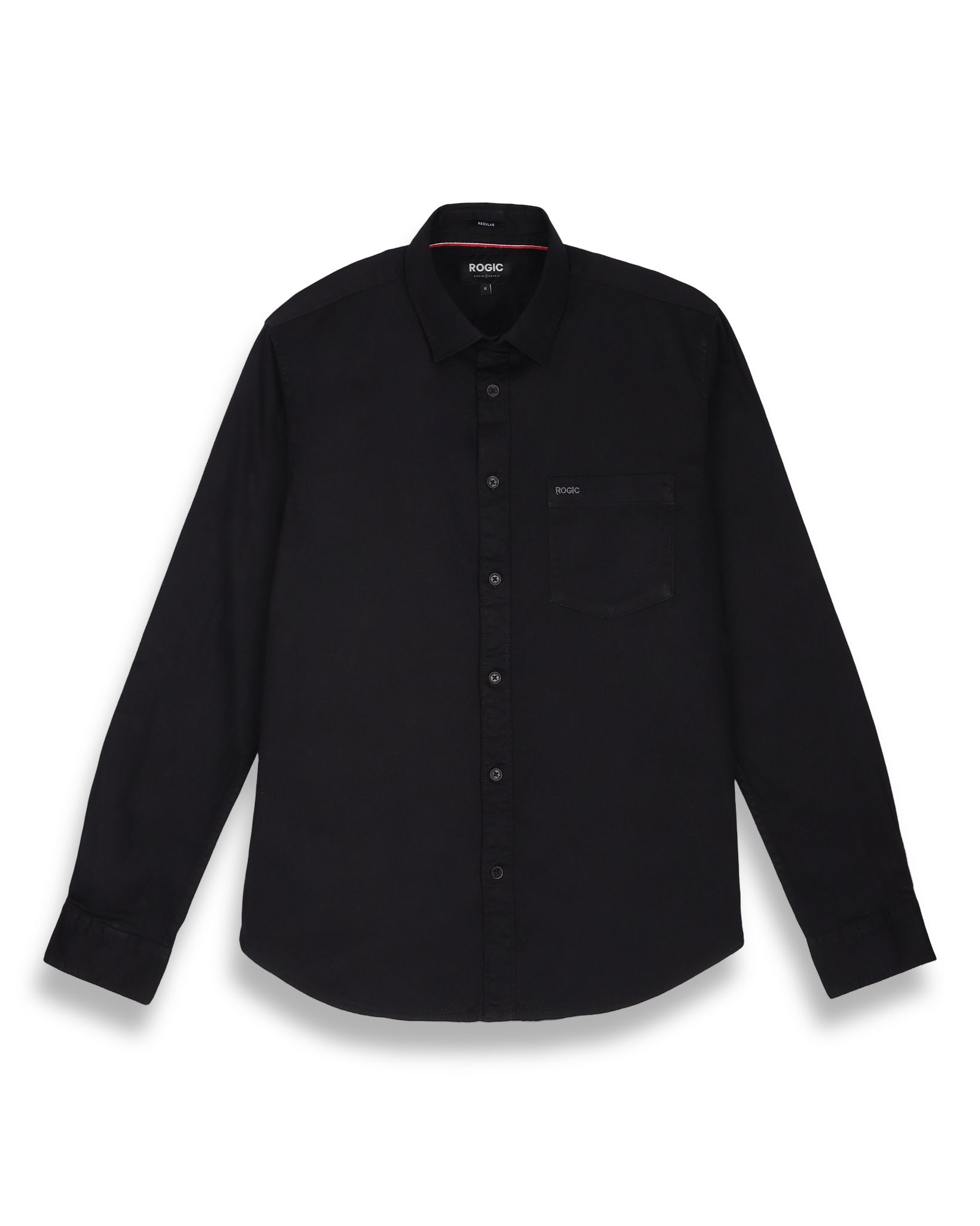 REGULAR SHIRT IN BLACK-M