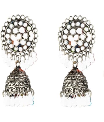 Darshini Designs White Color Beads Jhhumki Earrings For Women And Girls