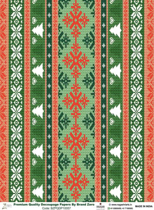 Brand Zero Premium Quality Decoupage Paper Pack of Two - Design Code: BZPQDP10057