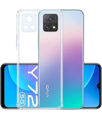 Spectacular Ace - Transparent Plain Cases Compatible For Vivo Y72 5G ( Pack of 1 )