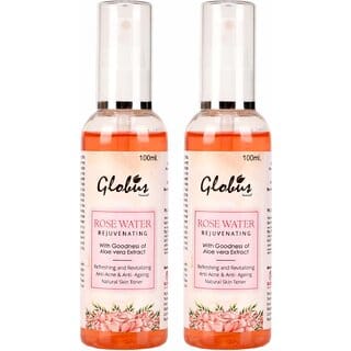 Globus Naturals Rose Toner, 100 ml, Set of 2