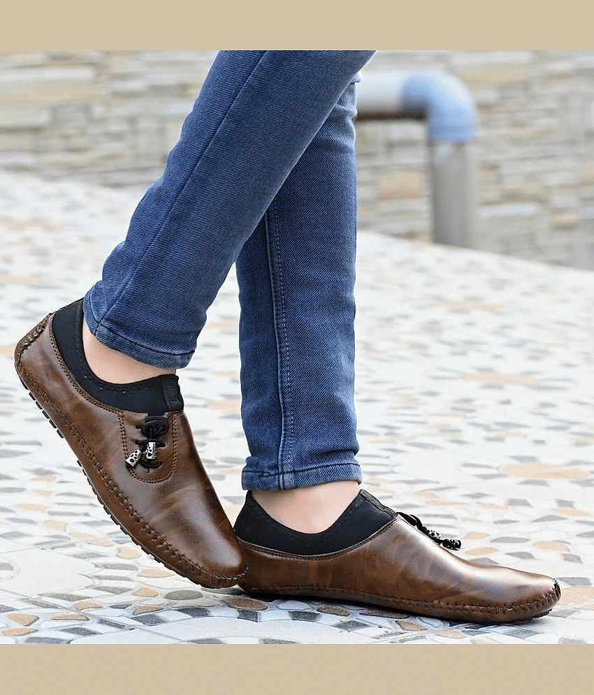 K' Footlance Brown Loafers