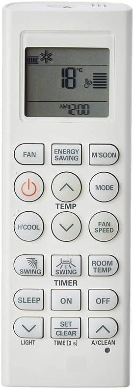 LG AC Remote Control Original Model AKB73975615 (No Backlight) Suitable for 1 1.5 2 Ton Split & Window AC
