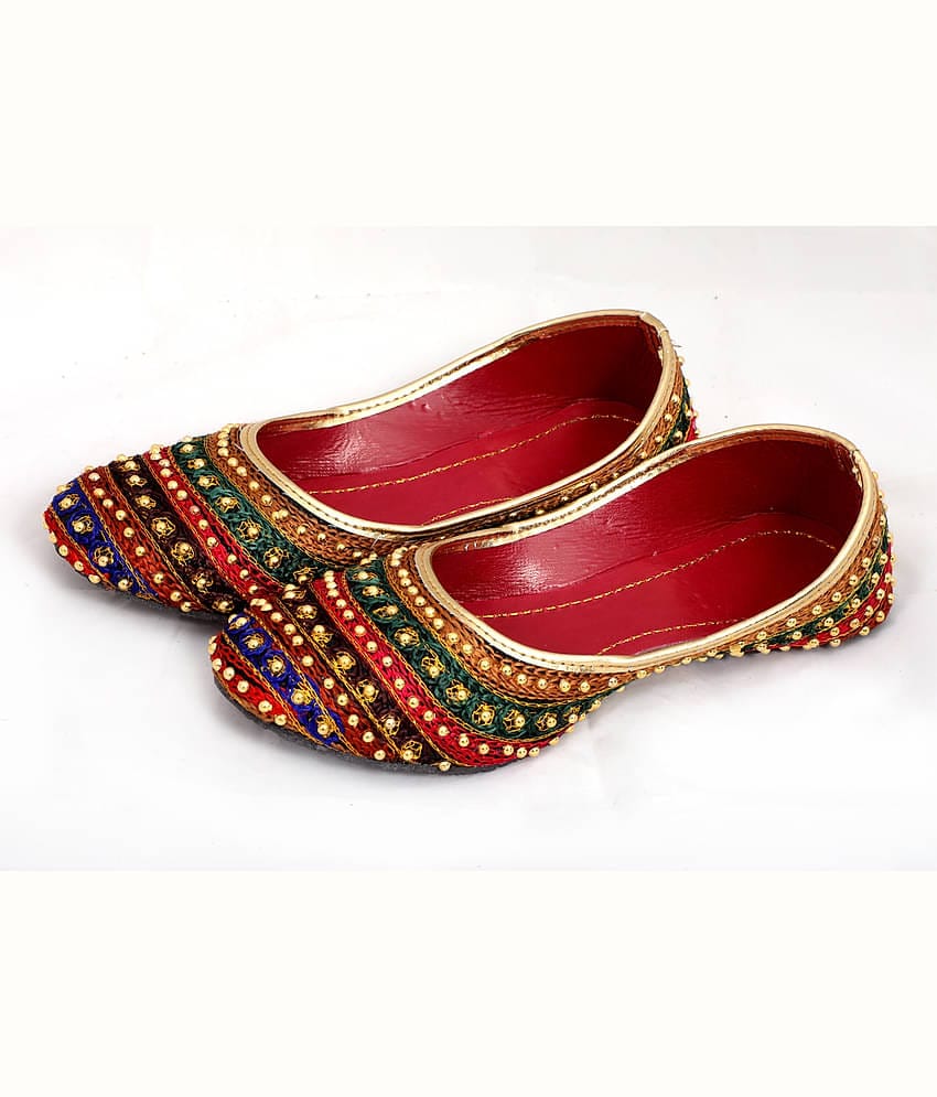 Anjaneya Creations Multi Color Ethnic Footwear