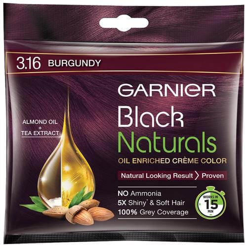 Garnier Black Naturals Shade Natural Burgundy 3.16 (20 ml + 20 gm)