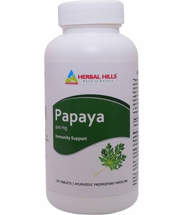 Herbal Hills Papaya Tablet 120 No.S Pack of 1