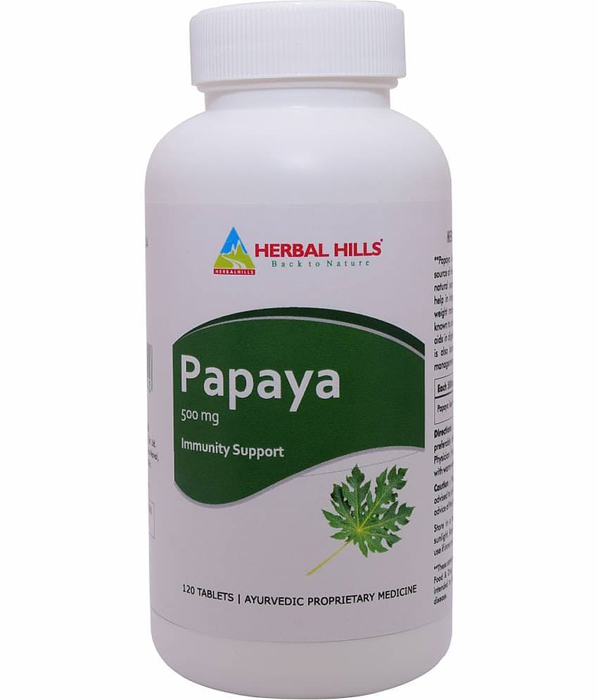 Herbal Hills Papaya Tablet 120 No.S Pack of 1
