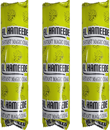 PUFF SMART Al Hameede Magic Coal 3 Stick Quick Light Charcoal (30 Coals)
