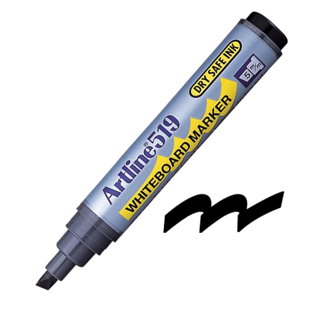 Artline 519 Whiteboard Marker Pack of 12 (Black Colours) | For Classrooms, Offices, & Meeting Rooms