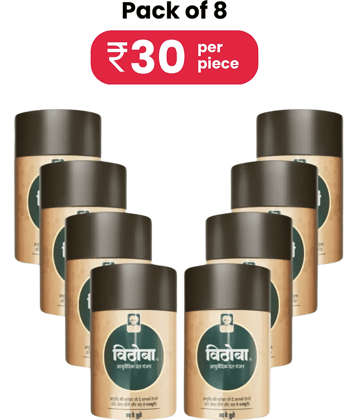 Vithoba Ayurvedic Dant Manjan For White Strong and Whitner Teeth, & Refreshing Breath 40g