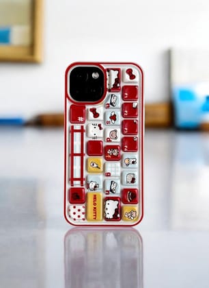Red Kawaii Keypop Case for iPhone 11