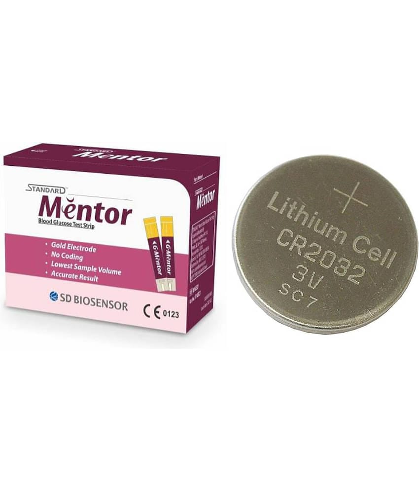 Standard Mentor 50 Strips(2*25) With Cr 2032 Battery