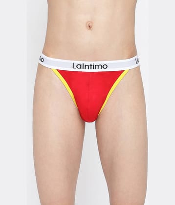 La Intimo Pack of 1 Lycra Briefs For Men's ( White )