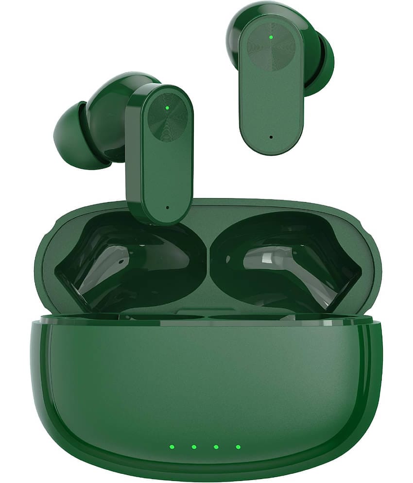 VEhop NORD BUDS GAMING Bluetooth True Wireless (TWS) In Ear 35 Hours Playback Low Latency,Powerfull bass IPX4(Splash & Sweat Proof) Green