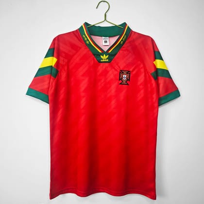 Portugal 1992-94 Home Retro Jersey-XL