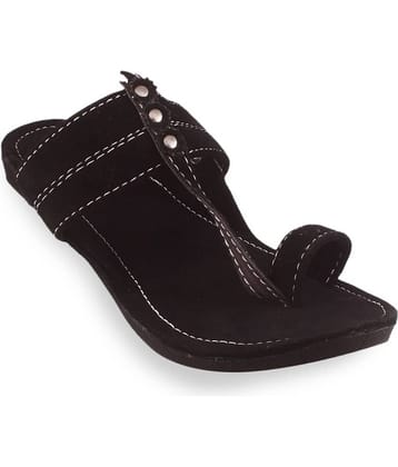 rajeraj Black Men's Kolhapuris