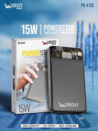 UBON PB-X110 Magnetik 10000mAh Magnetic Wireless Power Bank with 15W Fast Wireless Charging, PD/QC Fast Charging, Compact Portable Design, Smart Safety Protection for iPhone, Android Smartphones, Earbuds & More (Random Color) UBON PB-X110 Magnetik 10000mAh Magnetic Wireless Power Bank with 15W Fast Wireless Charging, PD/QC Fast Charging, Compact Portable Design, Smart Safety Protection for iPhone, Android Smartphones, Earbuds & More (Random Color)
