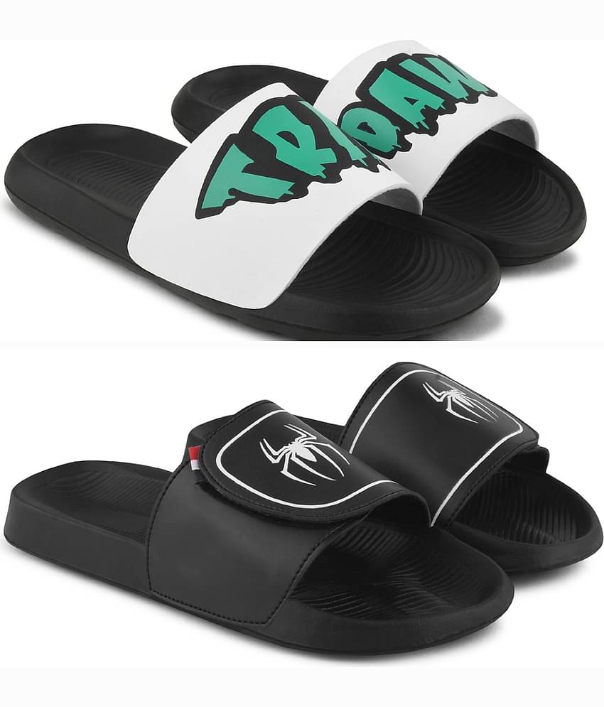 PERY PAO Multi Color Men's Combo Slipper