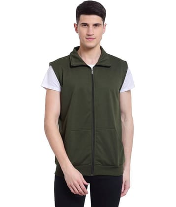 Uzarus - Green Cotton Blend Relaxed Fit Men's Casual Jacket ( Pack of 1 )