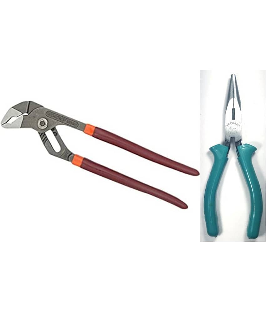 Taparia Set of 2 Hand Tool Combo (Water Pump Plier (1225) / Long Nose Plier (1420-6)