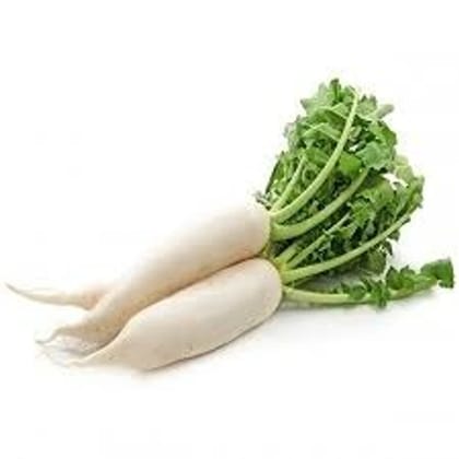 Radish Bunch - Mooli - Mula - Muli - (1 Bunch - 3 Pc )