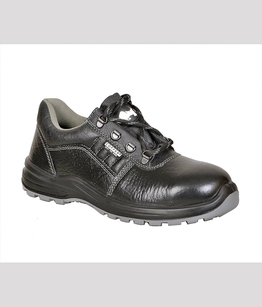 Coffer Safety Low Ankle Black Safety Shoes