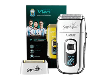 VGR V-332 Professional Shaver For Men (Silver)