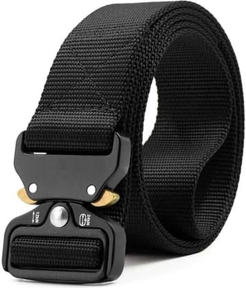 SUNSHOPPING - Black PU Men's Casual Belt ( Pack of 1 )
