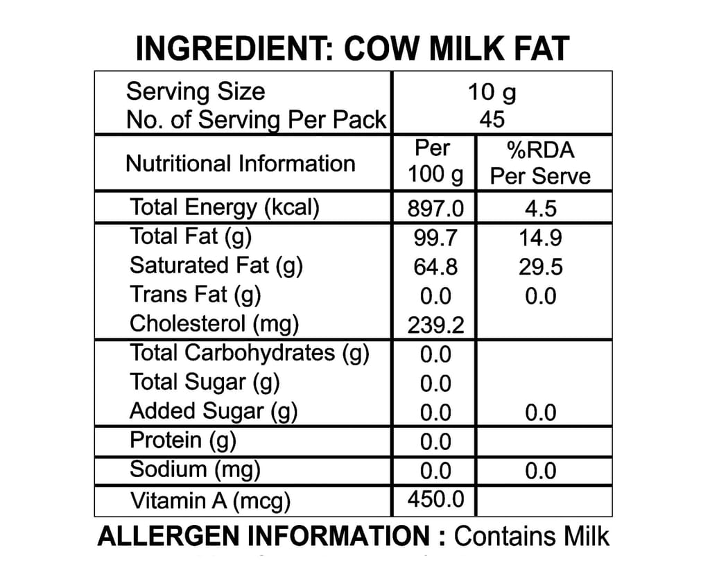 VERKA COW GHEE 1 LTR TIN