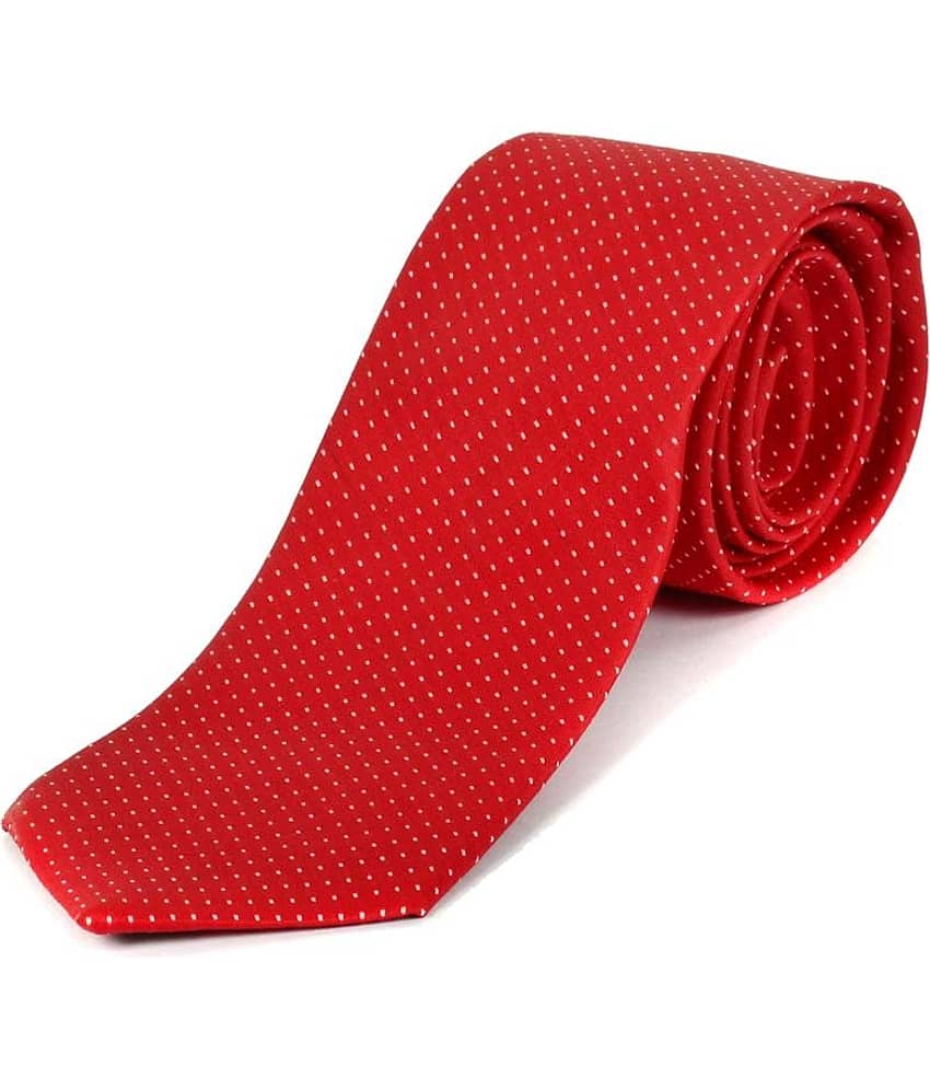 Greyon Red Silk Neck Tie