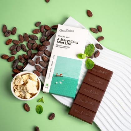 Bon Fiction A Marvellous Mint Life - Dark Peppermint Chocolate, 55 gm