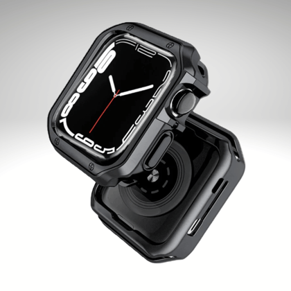 Premium Chromed Plating Case By iSerieshub Compatible For Smart-Watch-Black / 44MM
