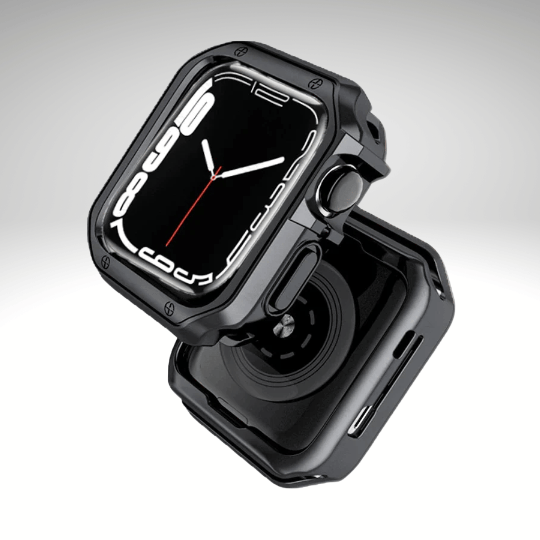 Premium Chromed Plating Case By iSerieshub Compatible For Smart-Watch-Black / 44MM